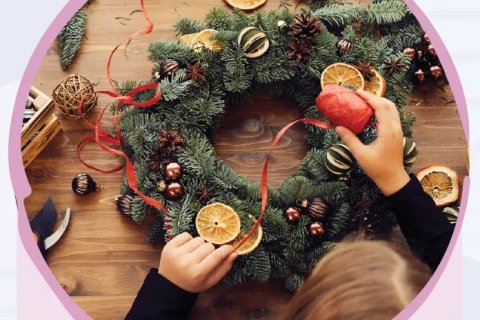 Make your own Christmas Wreath December 8th